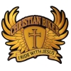 Christian Biker Patch Large In Brown I Ride With Jesus