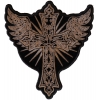 Christian Cross with Wings Patch