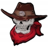 Large Cowboy Skull Patch | Embroidered Patches