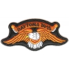 Daytona 2015 Orange Downwing Eagle Patch | Embroidered Biker Patches