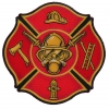 Fire Fighter Axe Ladder Hydrant Cap Patch | Embroidered Patches