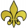 Fleur De Lis Patch Yellow