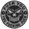 Fuck You You Fucking Fuck Skull Patch