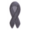 Gray Asthma and Brain Cancer Awareness Ribbon Patch