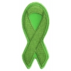 Green Ribbon Patch For Environmental Awareness