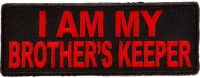 I Am My Brother's Keeper Patch In Red | US Military Veteran Patches