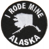 I Rode Mine To Alaska Biker Patch | Embroidered Biker Patches