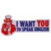 I Want You To Speak English Uncle Sam Patch | Embroidered Patches