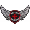 Jesus Christ Lord and Savior Wings Christian Iron on Patch