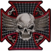 Maltese Skull Large Back Patch