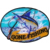 Marlin Gone Fishing Small Patch | Embroidered Patches