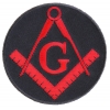 Mason Symbol Patch In Red