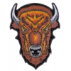 Medium Brown Buffalo Head Patch | Embroidered Patches