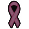 Medium Pink Ribbon Patch For Breast Cancer Awareness | Embroidered Patches