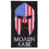 Molon Labe Spartan Patch With US Flag | Embroidered Patches