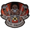 Old Skool Biker 13 Large Back Patch