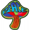 Peace Mushroom Patch Psychedelic Hippie | Embroidered Patches