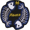 Pisces Skull Zodiac Sign Patch