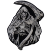 Reaper Skull Sand Clock Small Patch | Embroidered Biker Patches