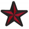 Red Black Star Patch | Embroidered Patches