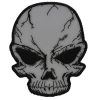 Reflective Small Cracked Skull Patch | Embroidered Patches