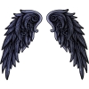 Silver Angel Wings Patch