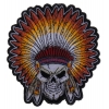 Skull Indian Head Dress Small Patch | Embroidered Patches