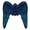 Small Angel Wings Patch Blue | Embroidered Patches