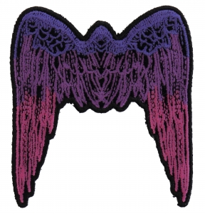 Small Angel Wings Patch Pink | Embroidered Patches