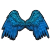 Small Beautiful Angel Wings Blue Patch | Embroidered Patches