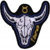 Taurus Skull Zodiac Sign Patch