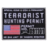 Terrorist Hunting Permit Patch