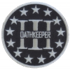 Three Percenter Oathkeeper Round Patch Gray | Embroidered Patches