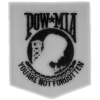 White POW MIA Patch | US Military Veteran Patches