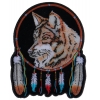 Wolf And Feathers Medium Patch | Embroidered Patches