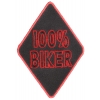 100 Percent Biker Patch | Embroidered Patches