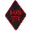 100 Percent Vet Patch | US Military Veteran Patches