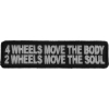 2 Wheels Move The Soul Biker Patch | Embroidered Patches