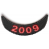 2009 Lower Year Rocker Patch In Red