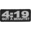 4 19 Got A Minute Funny Stoner Patch | Embroidered  Pot Patches