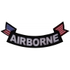 Airborne Large Lower Rocker Patch With Flags | US Army Military Veteran Patches