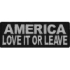 America Love It Or Leave Patch | US Military Veteran Patches