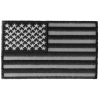 American Flag Black And Reflective 4 Inch Patch | Embroidered Patches