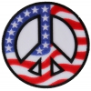 American Flag Peace Sign Patch