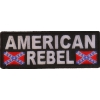 American Rebel Patch With Flags | Embroidered Patches