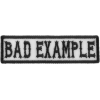 Bad Example Patch Black On White