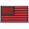 Black And Red American Flag Patch 4 Inch | US Military Veteran Patches