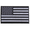 Black and White American Flag Patch with Black Borders