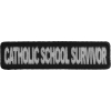 Catholic School Survivor Funny Christian Patch