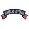 Disabled Veteran Patch With US Flags | US Military Veteran Patches